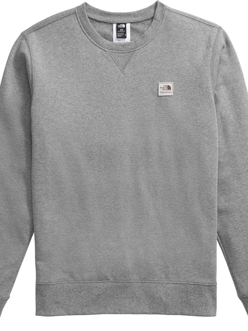The North Face women’s Heather Gray Crewneck Sweatshirt - Picture 3 of 12